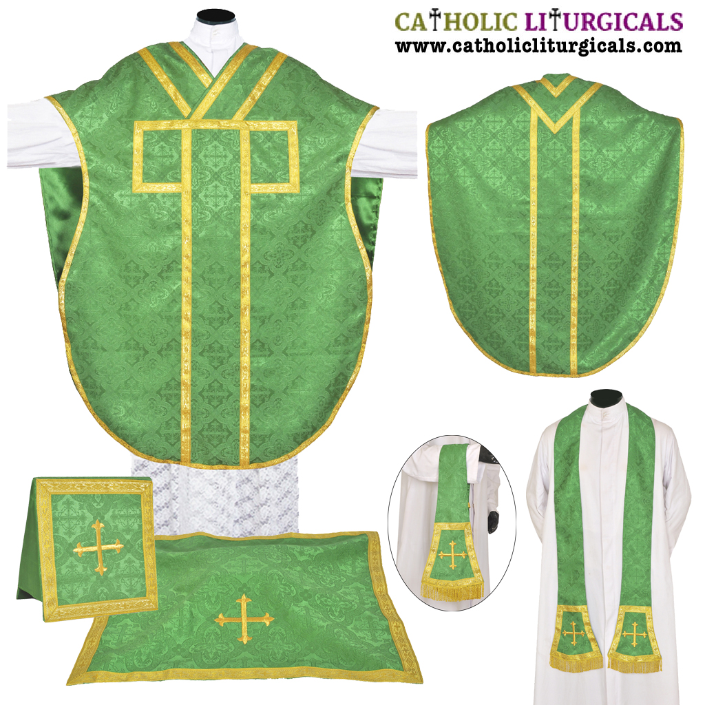 Philip Neri Chasubles St. Philip Neri Vestment - Green Chasuble Se