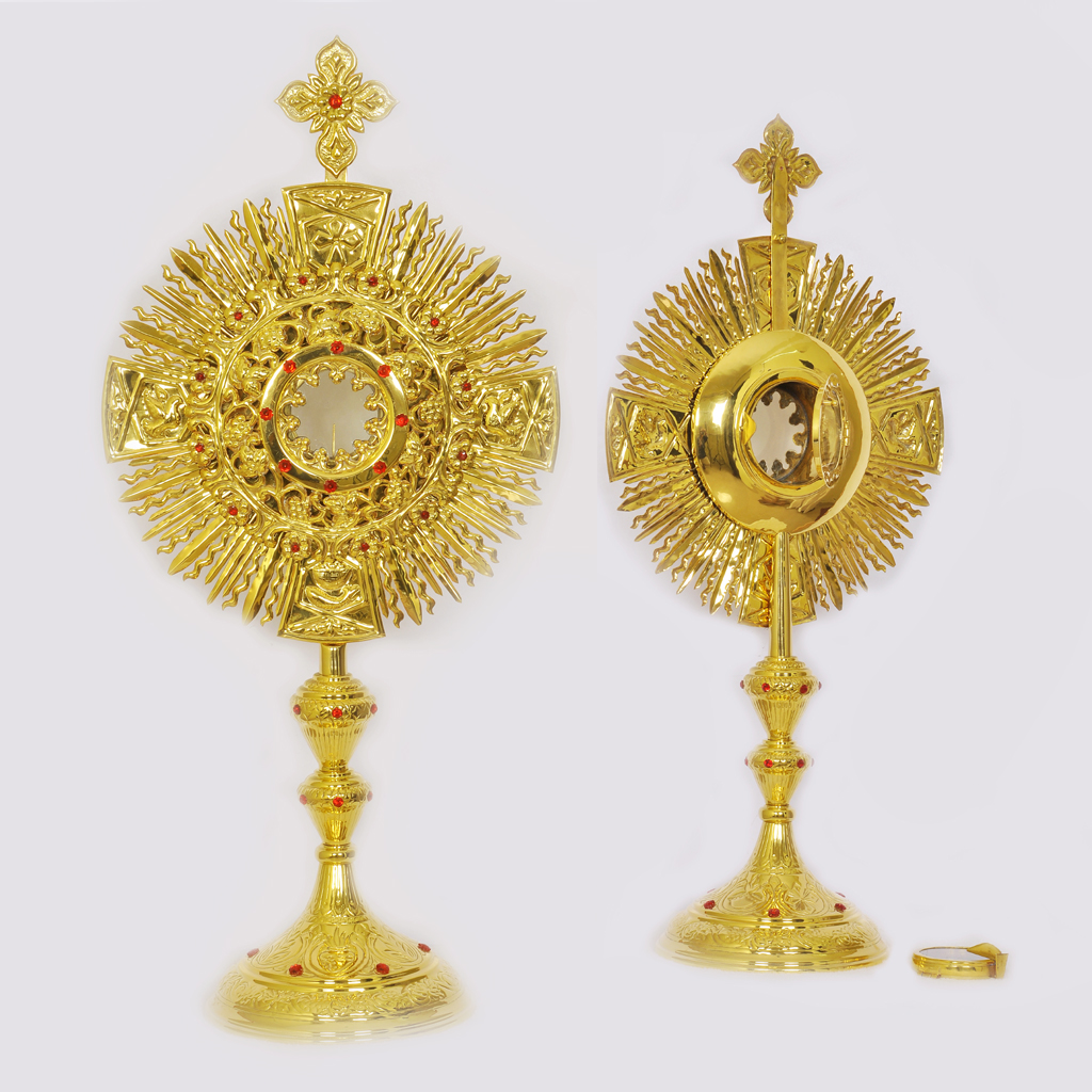 Monstrance 28 inch Monstrance with 3 inch Luna