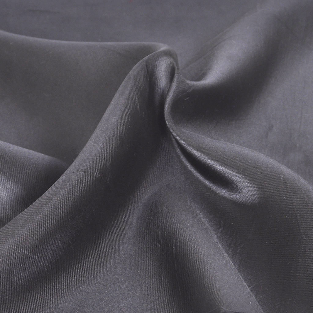 Satin Fabrics Black Satin Fabric for Lining - Light Weight
