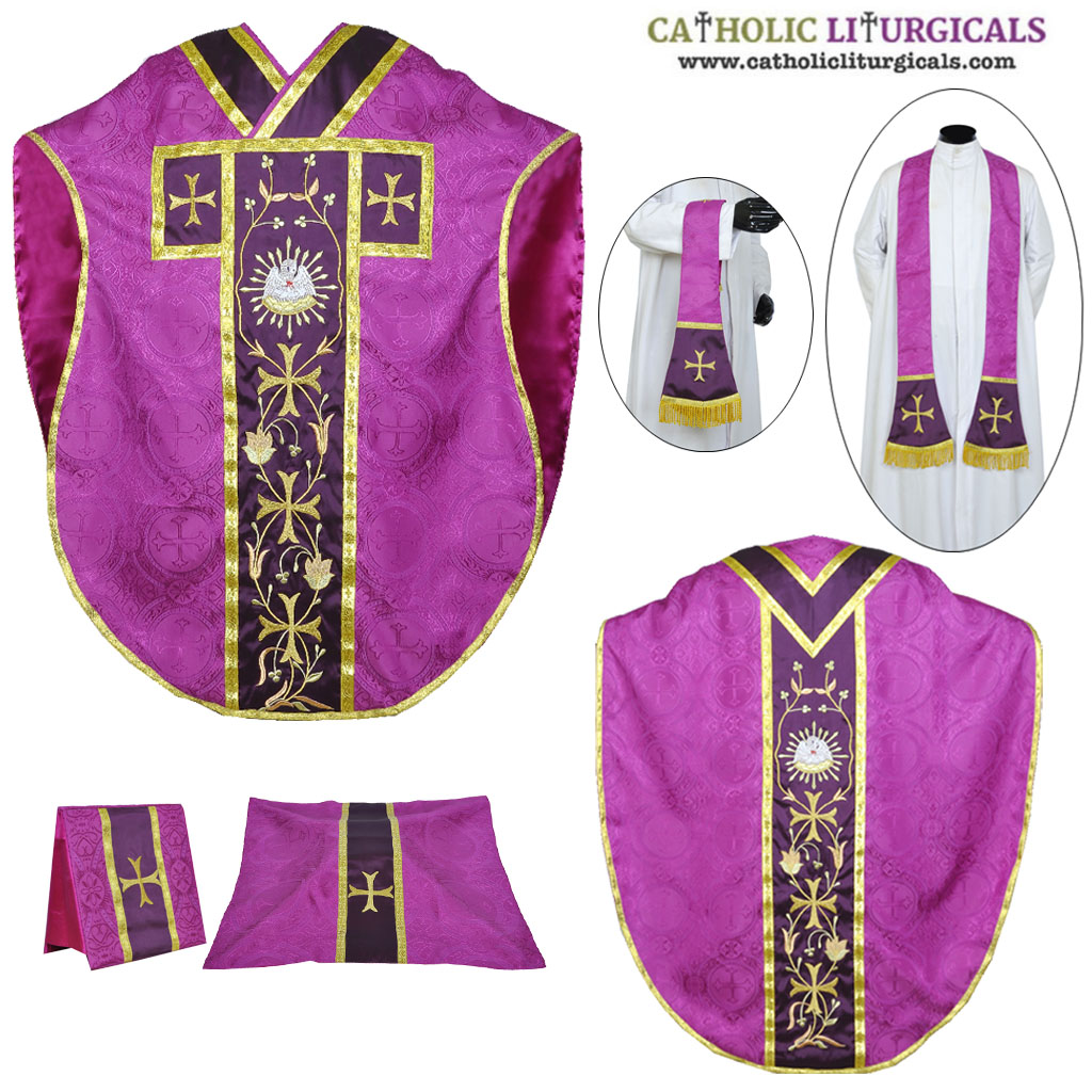 Philip Neri Chasubles St. Philip Neri Vestment - Purple - Pelican