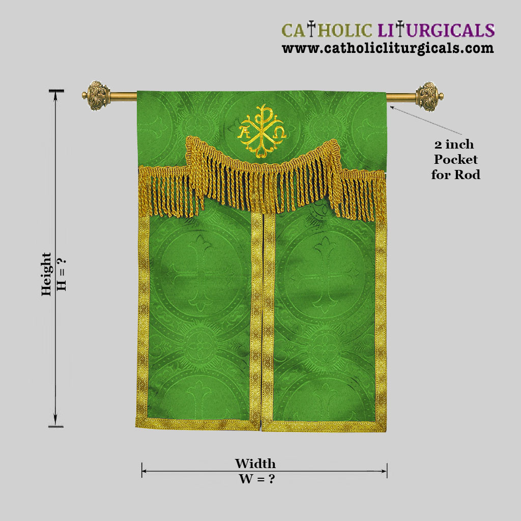 Tabernacle Veils Green Tabernacle Curtain Veil with PAX