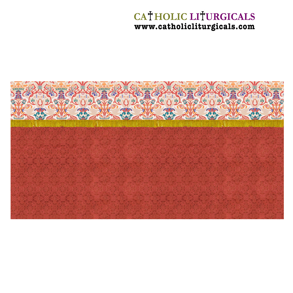 Altar Frontals Red Altar Frontal with Coronation Tapestry