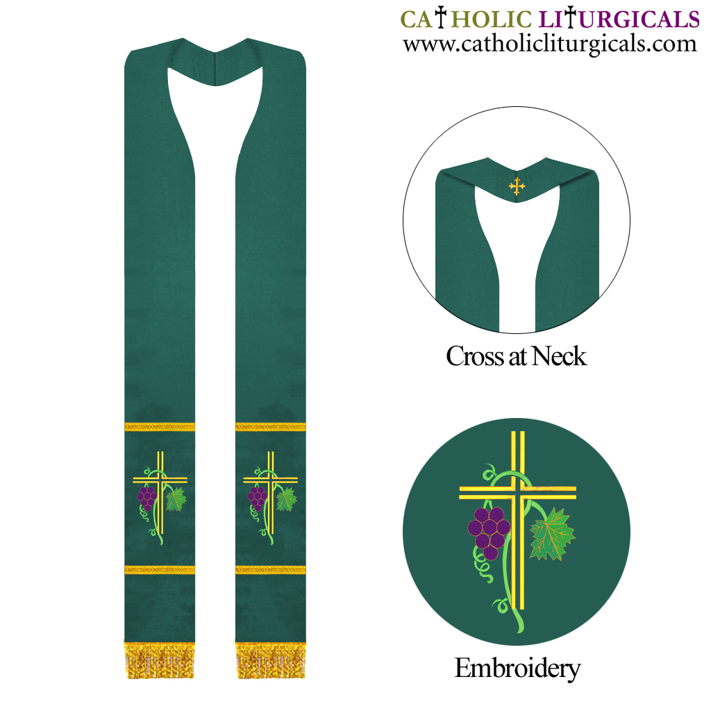 Priest Stoles Green Stole - Clergy Stole