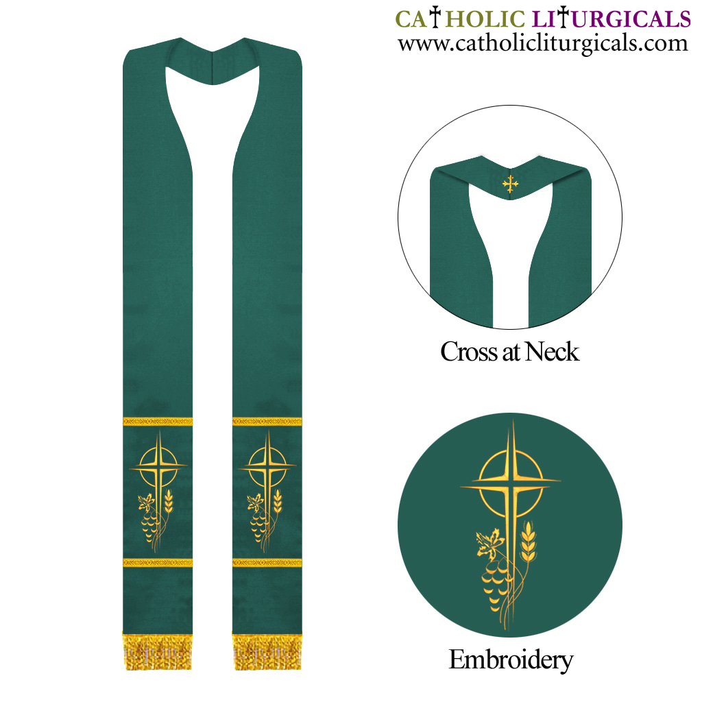 Priest Stoles Green Stole - Clergy Stole