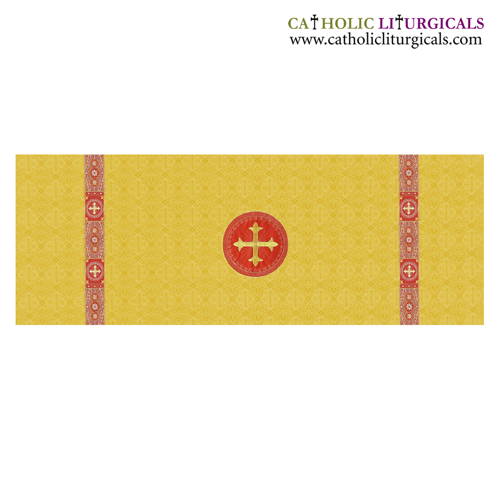 Altar Frontals Traditional Altar Frontal - Yellow Damask Fabric