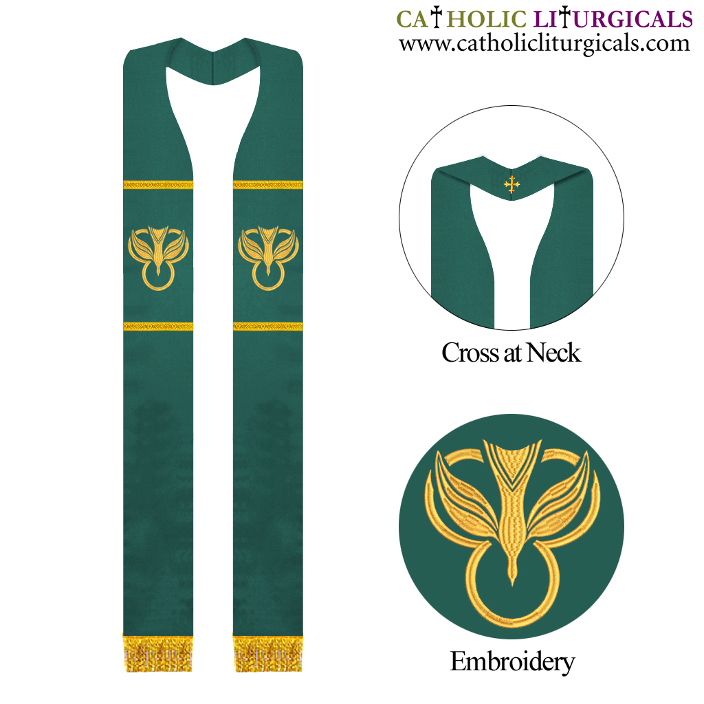 Priest Stoles Green Priest Stole - Clergy Stole
