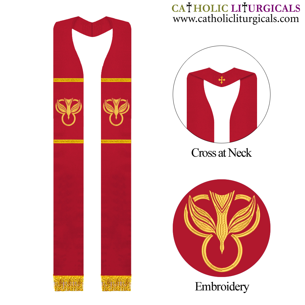 Priest Stoles Red Priest Stole - Clergy Stole
