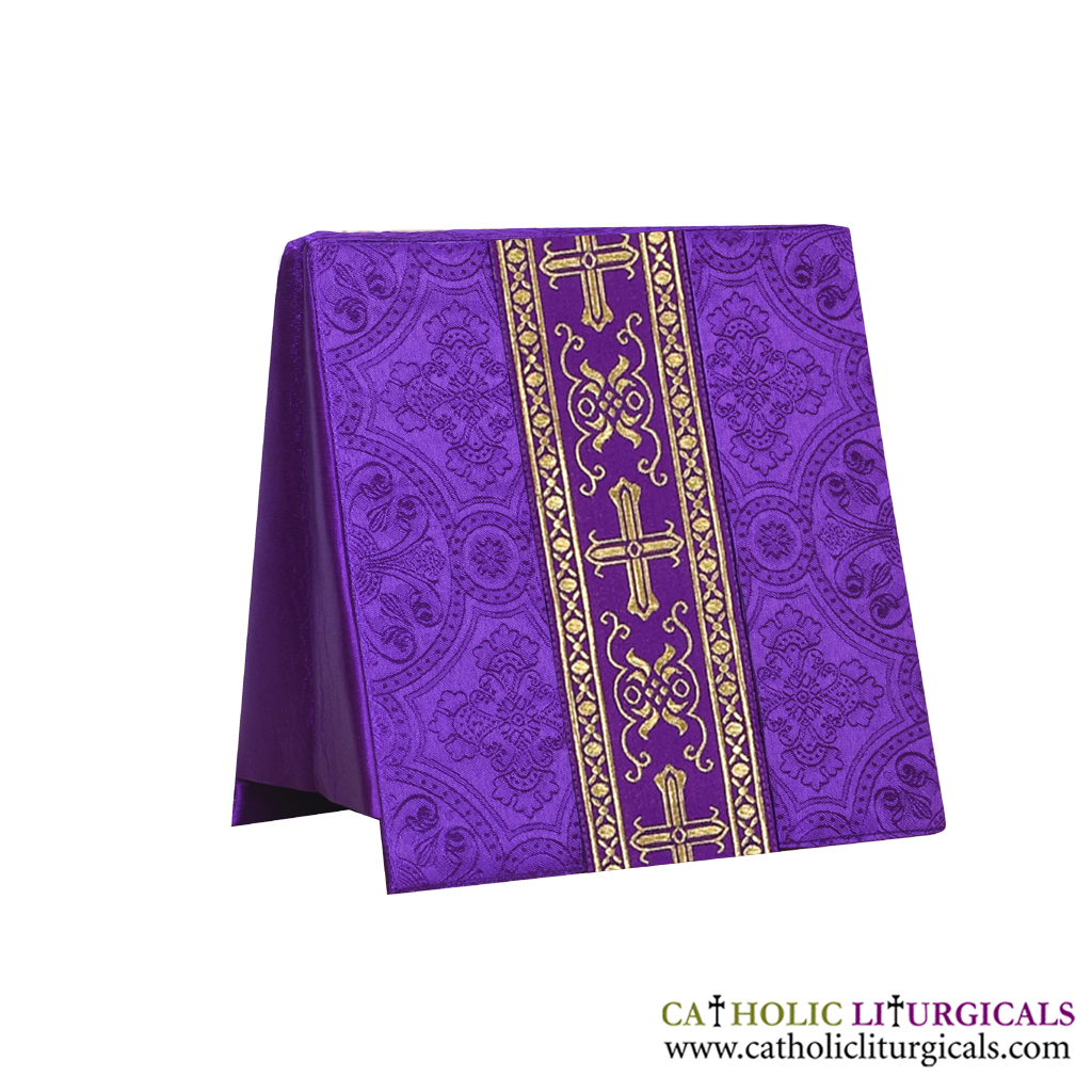 Lenten Offers Purple Burse - Cross Orphreys