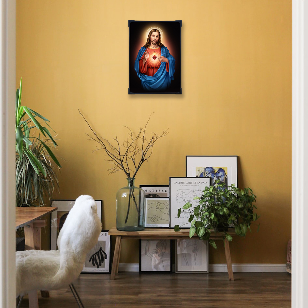 Framed ArtWork Sacred Heart Jesus - Wall Photo Frame