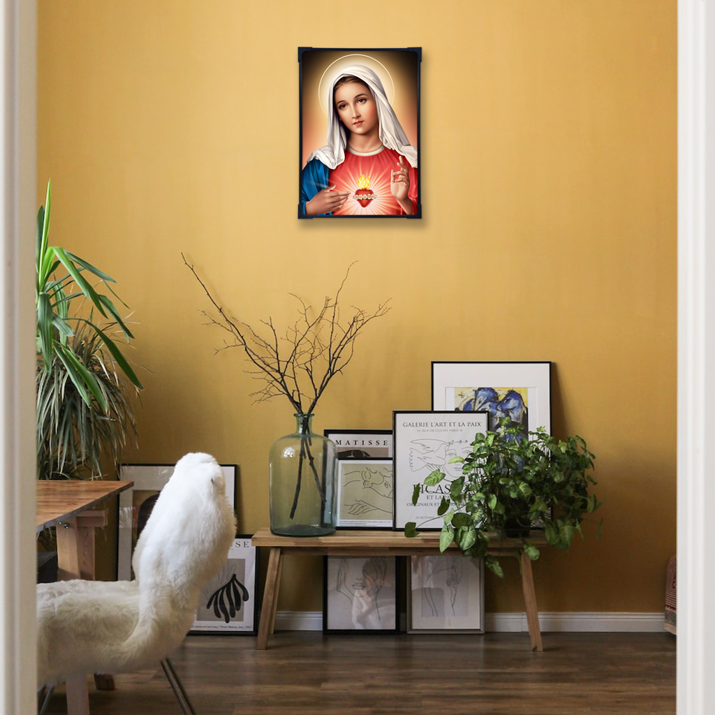 Framed ArtWork Immaculate Heart of Mary - Wall Photo Frame