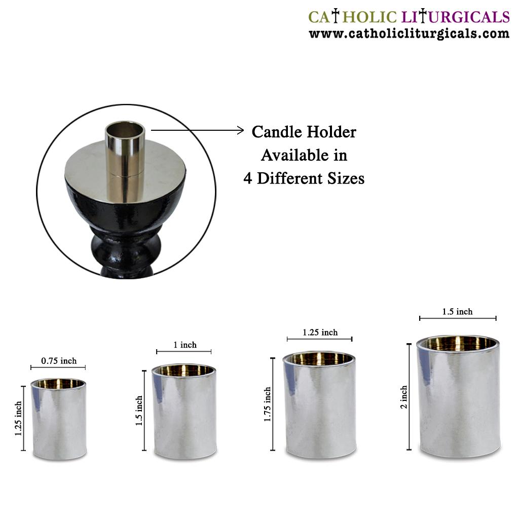 Catafalque Candlestand Brass Candle Stands Holder - Set of 6