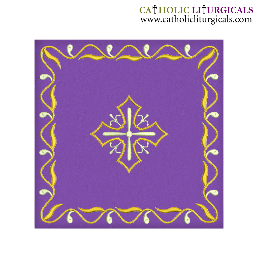 Chalice Palls Purple Chalice Pall - Cross Embroidery