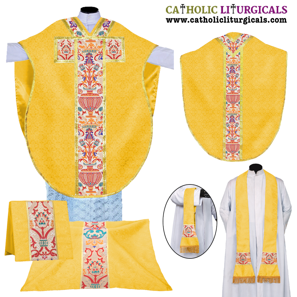Philip Neri Chasubles Yellow St. Philip Neri Vestment - Coronation Tapestry