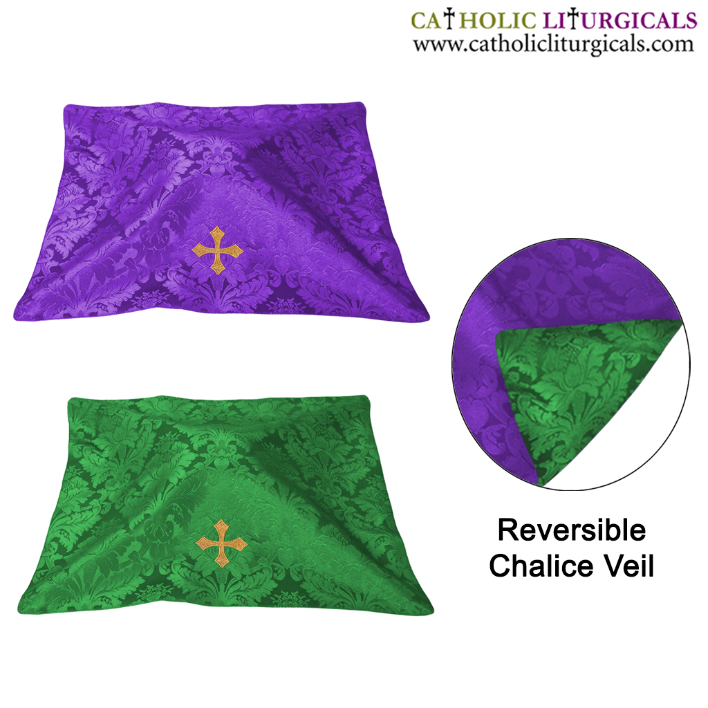 Chalice Veils Purple & Green Reversible Chalice Veil