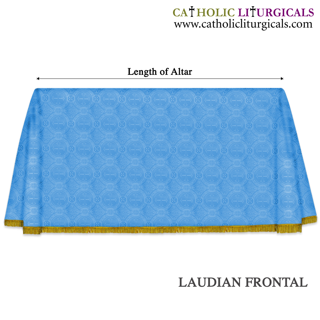 Altar Frontals Full Laudian Frontal/ Laudian Altar Frontal - Marian Blue