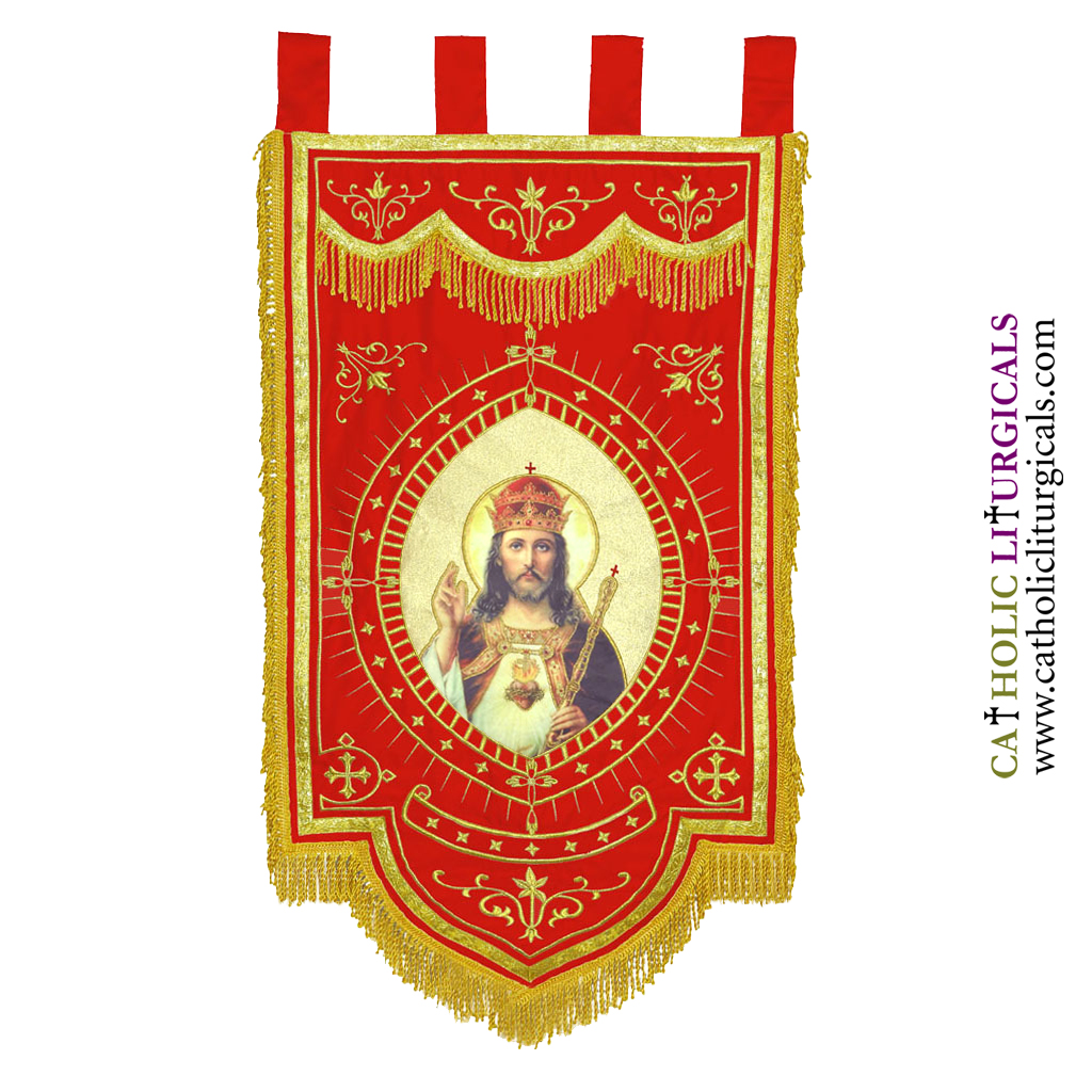Church Banners Christ the King Banner - 20 x 34 inches 