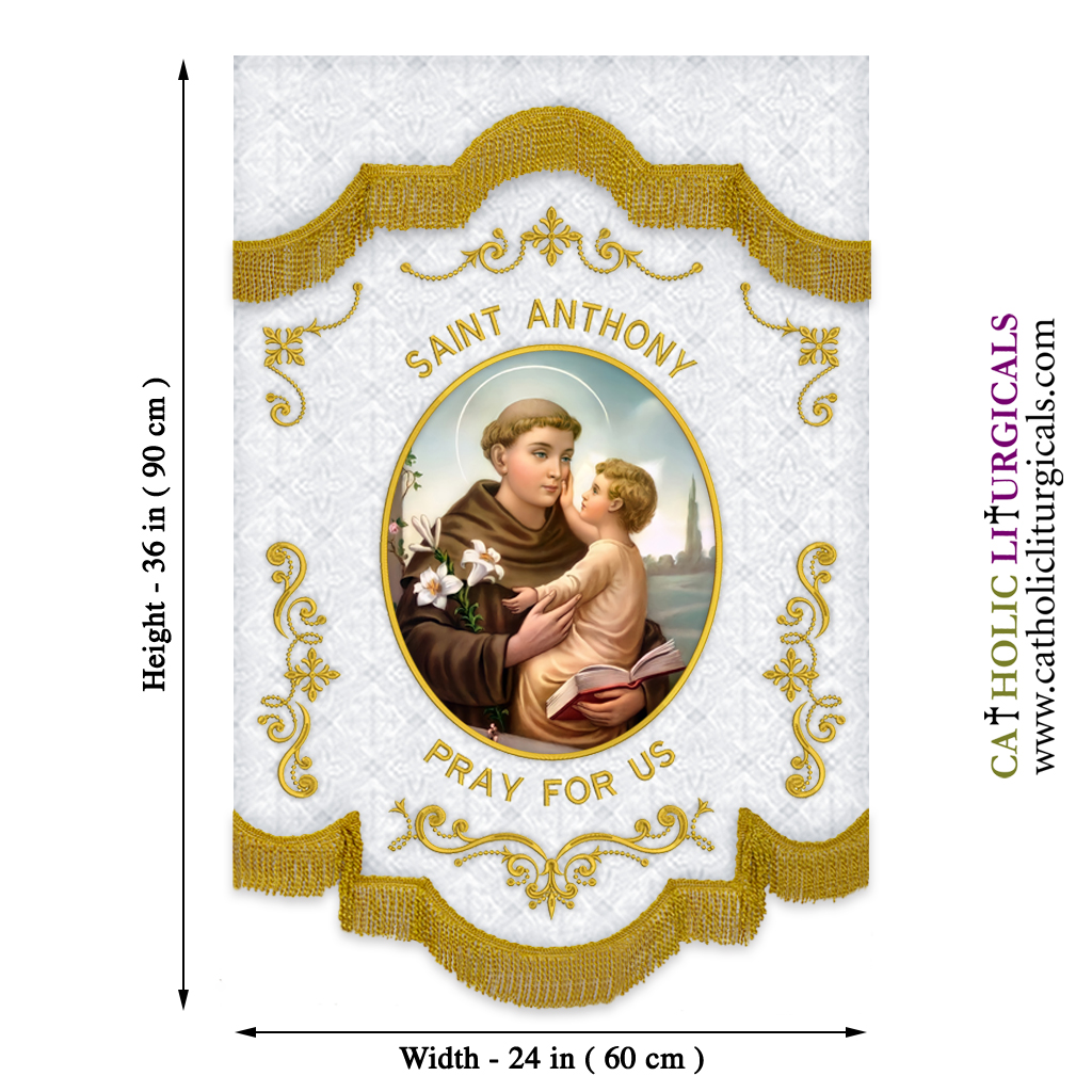 Church Banners Saint Anthony Banner - 24 x 36 inches 