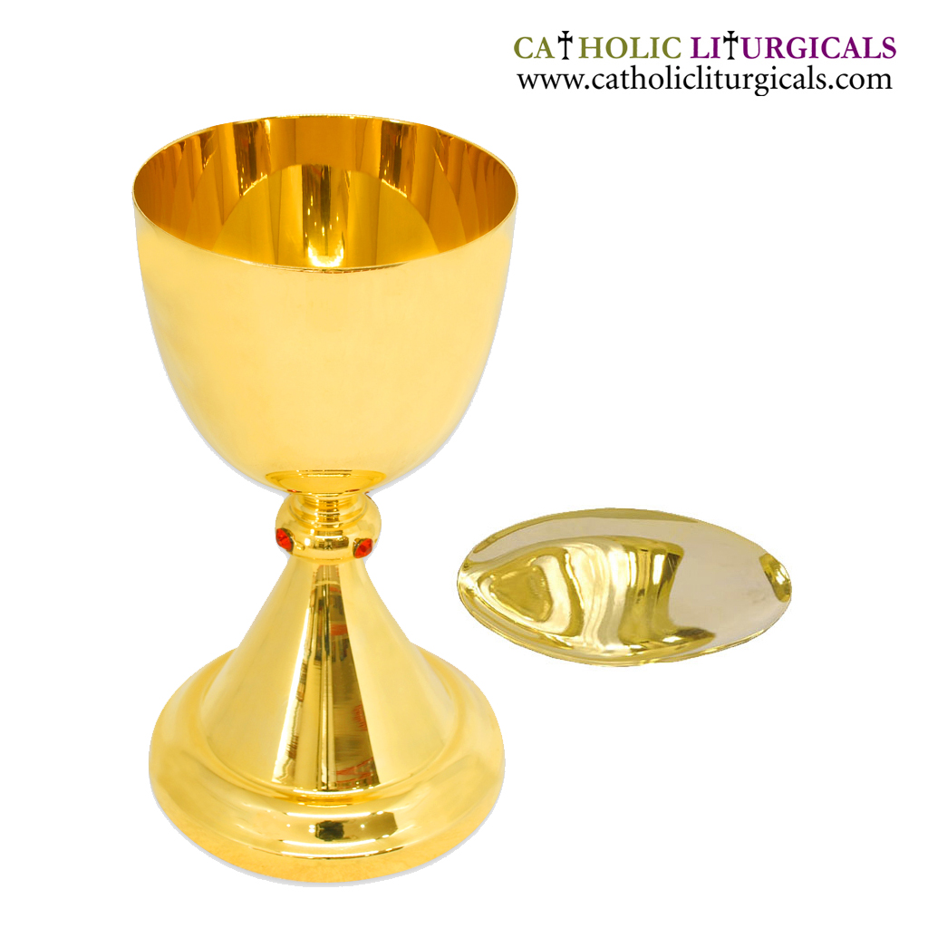 Chalice & Paten Gold Chalice & Paten - 6.5 inches