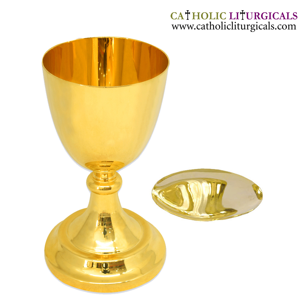 Chalice & Paten Gold Chalice & Paten - 6 inches