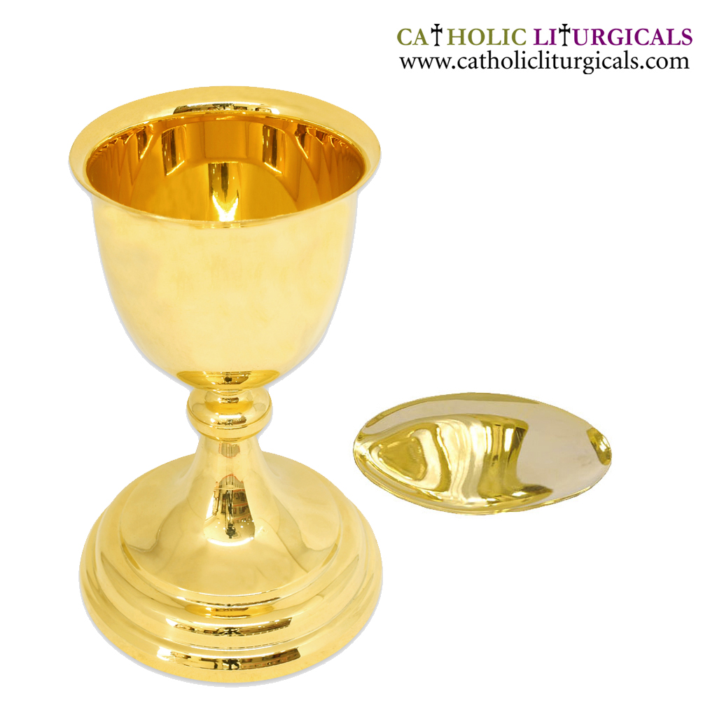 Chalice & Paten Gold Chalice & Paten - 7.5 inches