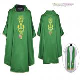Gothic Chasubles - Green Gothic Vestment & Stole Set
