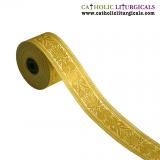 Trims & Galon - Two Inch Gold Trim - 2 Inch - 16 Metre Role