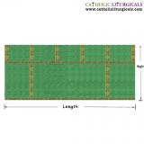 Altar Frontals - Traditional Altar Frontal - Green Damask Fabric