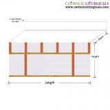 Altar Frontals - White Altar Frontal - with Mensa Top