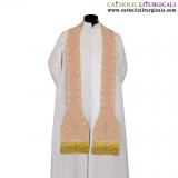 Priest Stoles - Rose Cross Embroidered - Priest Stole SILK