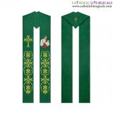 Priest Stoles - Green Priest Stole - Good Shepherd Embroidery